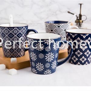 ceramic mug factory produce handpaint design coffee mug ceramic mug for promotion and gift and wholesale 